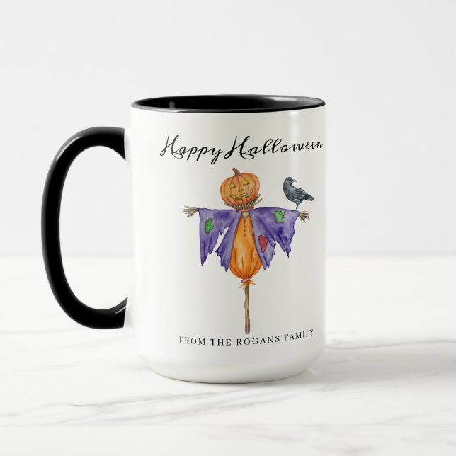 Mug Halloween Scarecrow avec Citrouille (Gauche)
