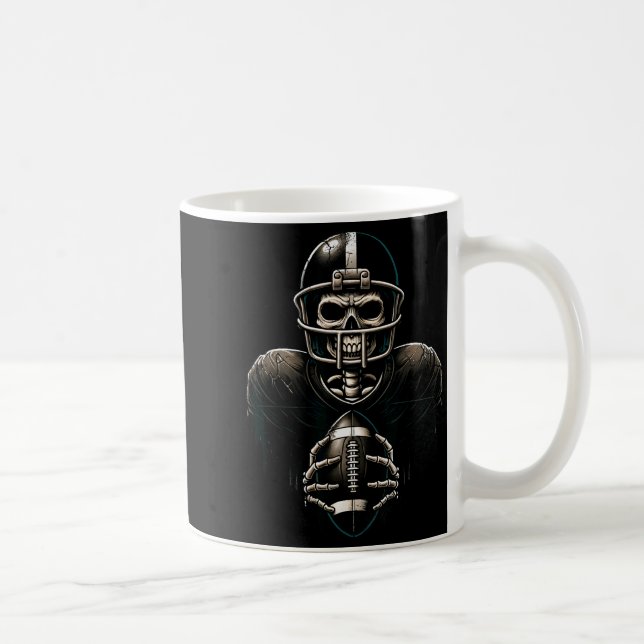 Mug Halloween Skeleton Football Player Soky Srts Graph (Droite)
