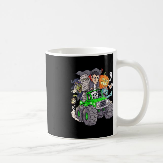 Mug Halloween Skeleton Zombie Monster Truck Vampire Bo (Droite)