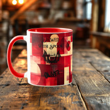 Mug Halloween - Sorcière de la chauve-souris prépa