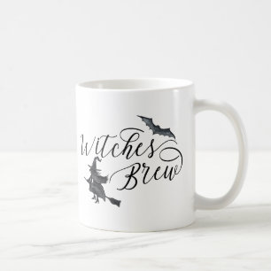 Mug Halloween sorcières brasser chauve chauve écrit à