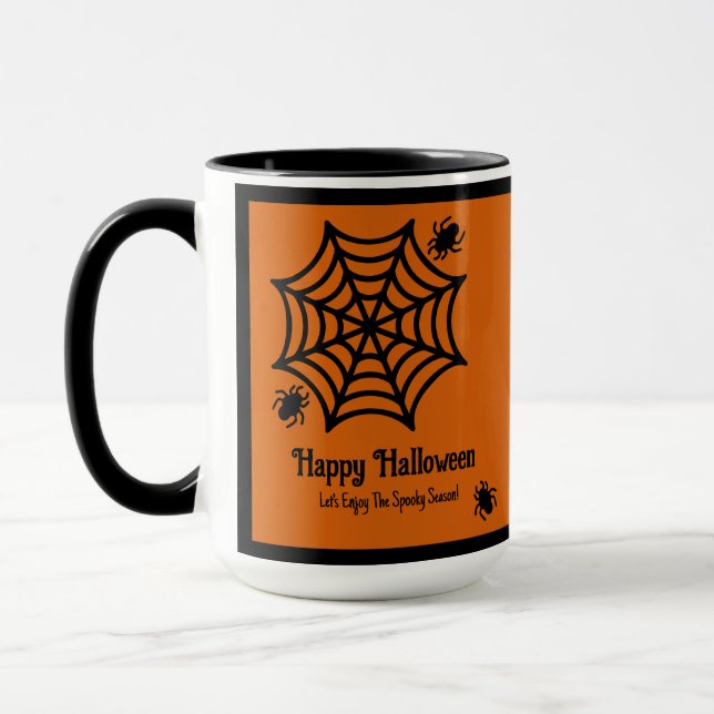 Mug Halloween Spiderweb personnalisé (Gauche)