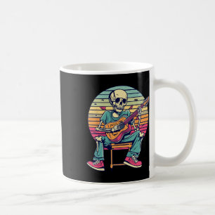 Mug Halloween Squelette Jouer Guitare Rock Et Roll Nd