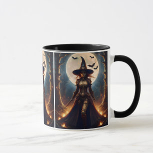 Mug Halloween Steampunk Forest Witch