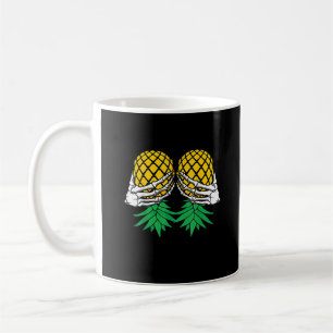Mug Halloween vers le haut vers le bas de l'ananas squ