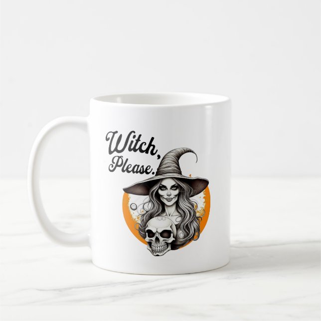 Mug Halloween Witch et Skeleton Witch S'il vous plaît (Gauche)
