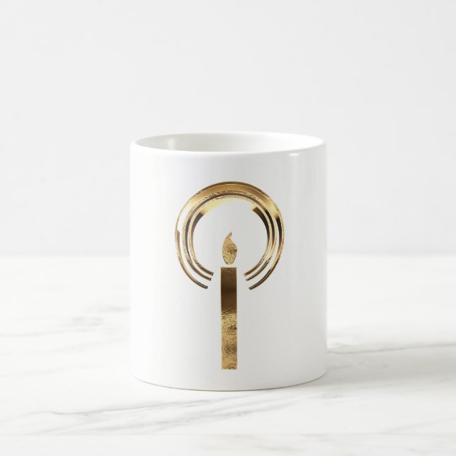 Mug Halo autour de la flamme de bougie Élégant Noël d' (Centre)