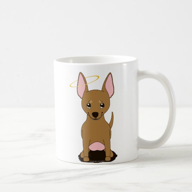 Mug Halo bronzage d'ange de chiwawa (Droite)