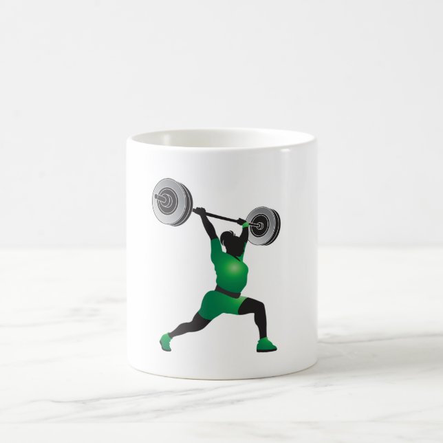 Mug Haltérophilie de femme (Centre)