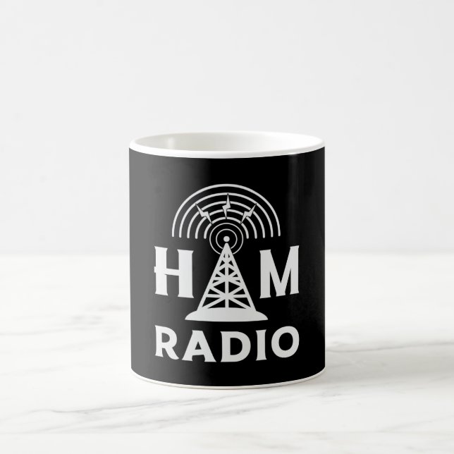 Mug HAM Radio Opérateur Antenne Code Amateur Idée cade (Centre)