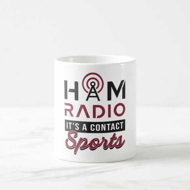 Mug HAM Radio Opérateur Code amateur Antenne Idée cade (Centre)