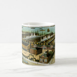 Mug Hambourg-American Line, Hoboken, New Jersey