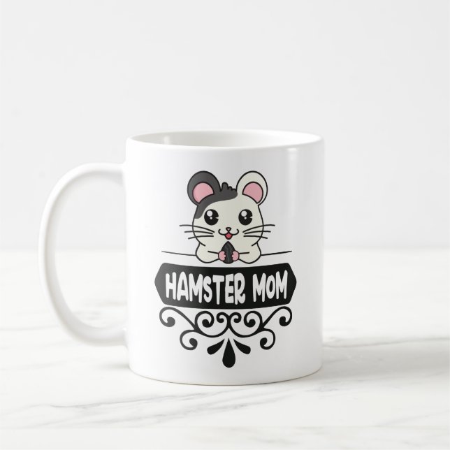 Mug Hamster maman amoureux des animaux mignons (Gauche)