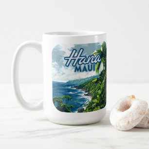 Mug Hana Maui Hawaii Road à Hana Beach Coast Retro