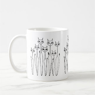 Mug (Hand-drawn cats)