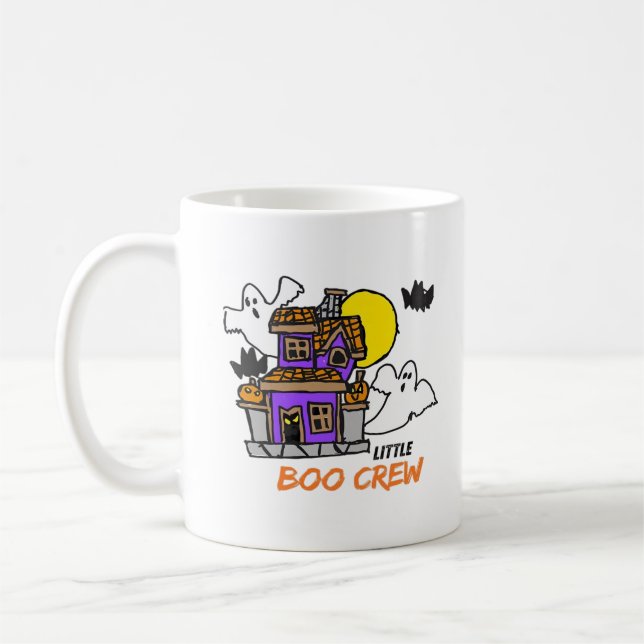 Mug Hand Drawn Little Boo Crew Halloween (Gauche)