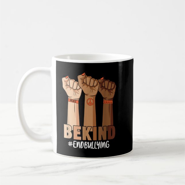 Mug Hands Be gentil anti-intimidation jour de l'unité  (Gauche)