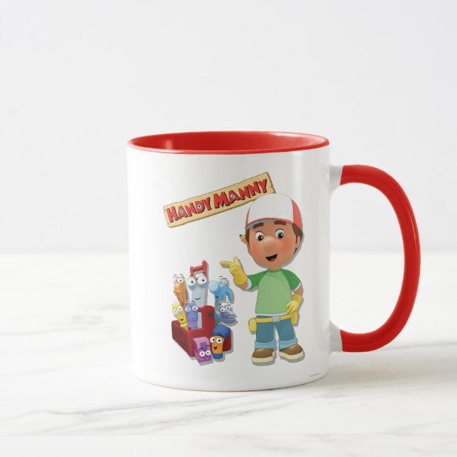 Mug Handy Manny et ses outils de conversation (Droite)