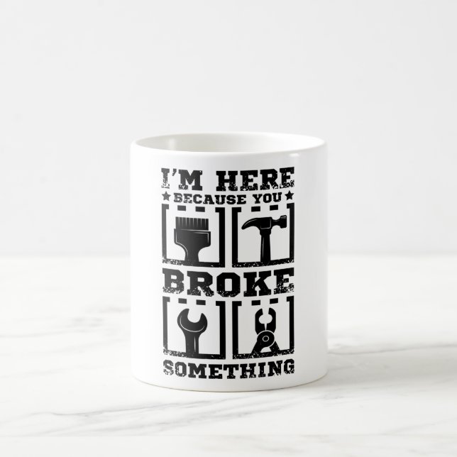 Mug Handyman drôle (Centre)