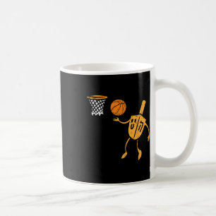 Mug Hanoukka Dreidel Bysketbyll Chanukah Hommes juifs 