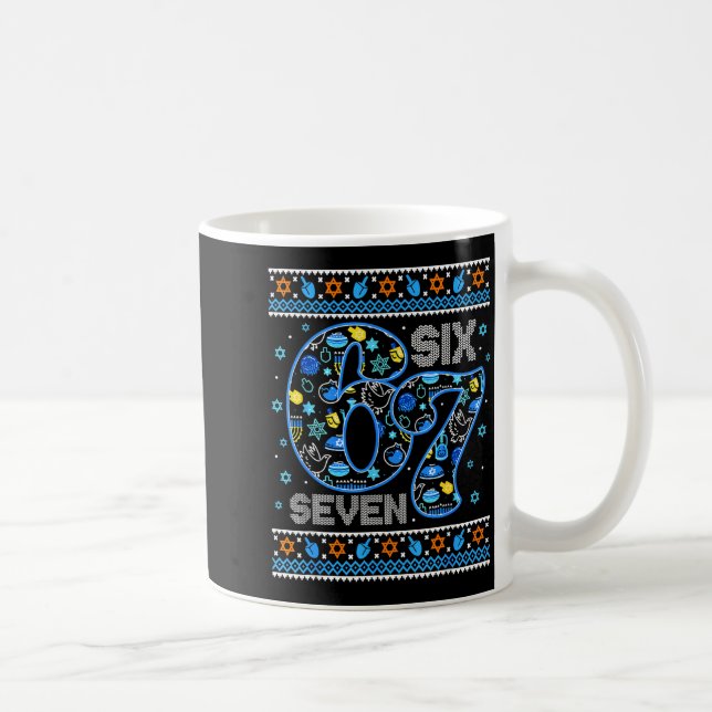 Mug Hanukkah 67 Six Seven Boy Girl Kids 67 Meme Hanukk (Droite)