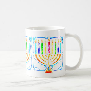 Mug:  Hanukkah Menorah - Chanukah Menorah Coffee Mug