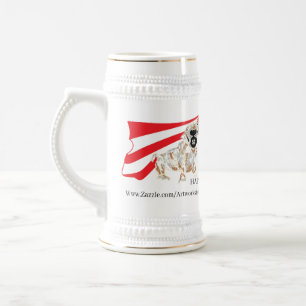 Mug : HAPPY 4TH OF JULY ENGLISH PUG DOG