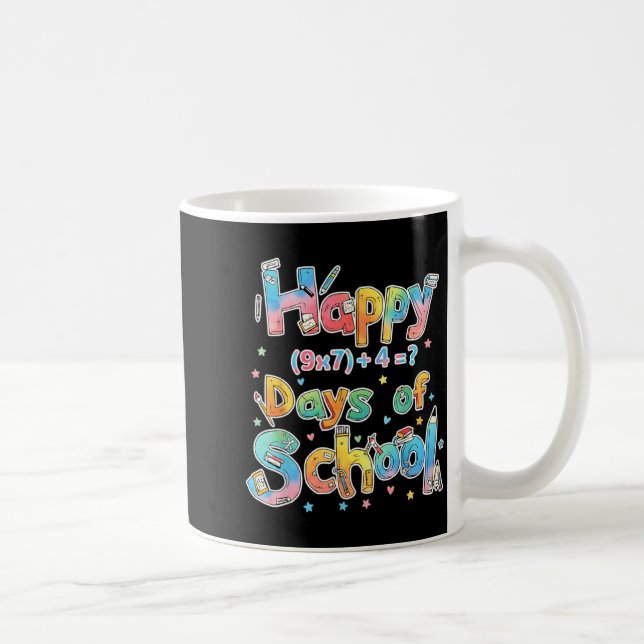 Mug Happy 67 Days Of School Math Equation Teacher Six  (Droite)