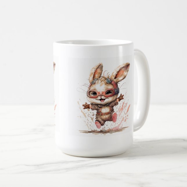 Mug Happy Bunny Classic Mug, 15 oz (Devant droit)