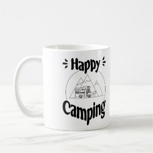 Mug Happy Camping - Joyeux design graphique