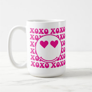 Mug Happy Face, xoxo, valentine, custom mug, cup