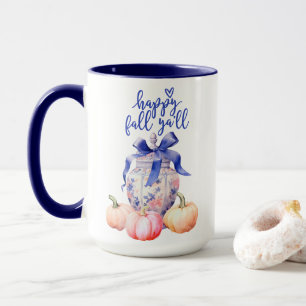 Mug Happy Fall Y'all Citrouille   Chinoiserie Ginger J