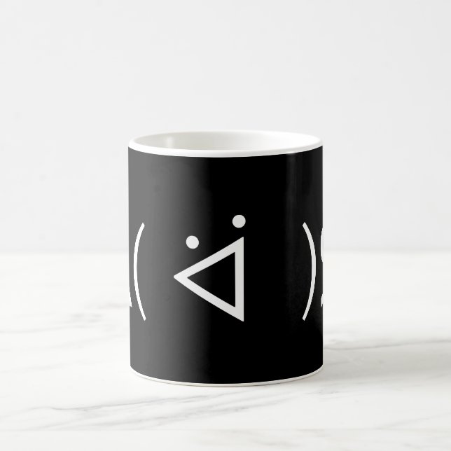 Mug Happy Gary ᕕ( ᐛ )Meme Emoticon Text Art (Centre)