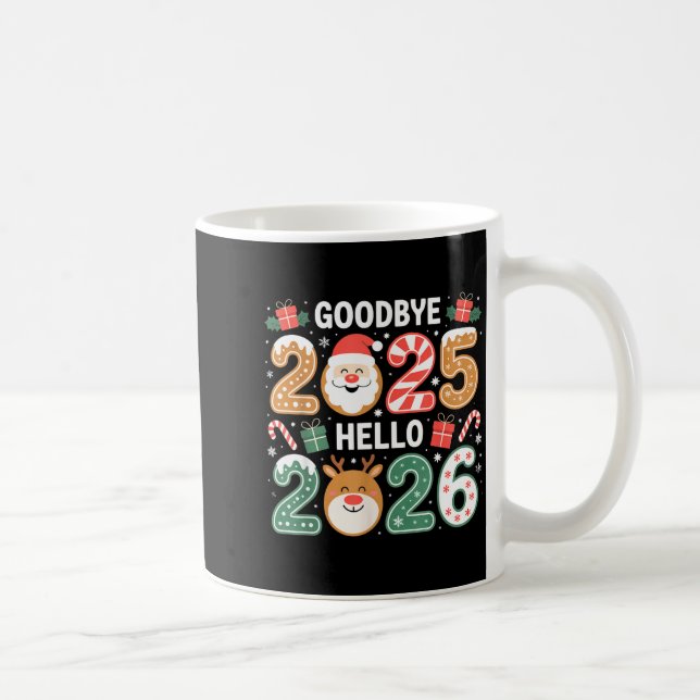 Mug Happy Goodbye 2025 Hello 2026 Festive New Year Loo (Droite)