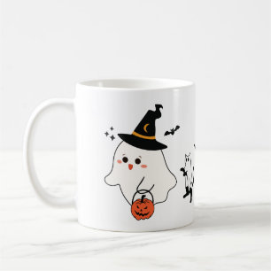 Mug Happy Halloween Ghost Cats