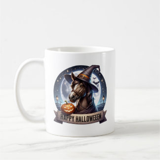 Mug Happy Halloween Horse Mug, Halloween Gift, Animal