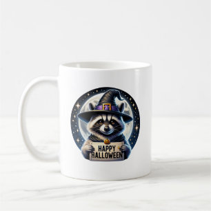 Mug Happy Halloween Raccoon Mug, Animal Gift