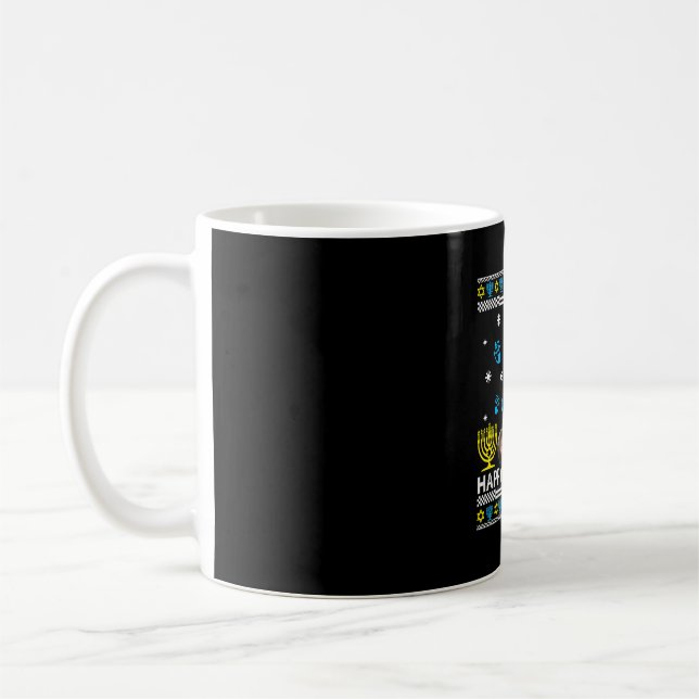 Mug Happy Hanukcat Funny Hanoukka Amoureux des chats j (Gauche)