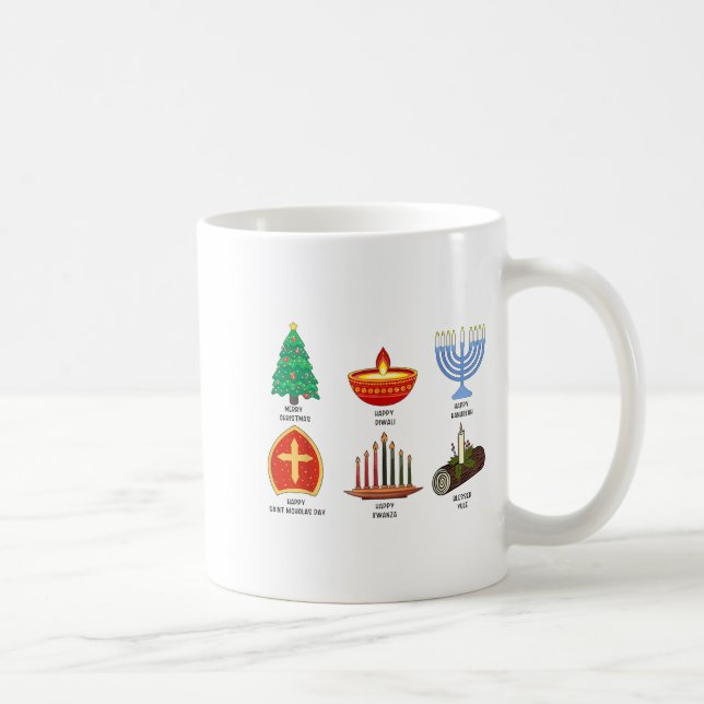 Mug Happy Holidays Around The World Multicultural Cele (Droite)