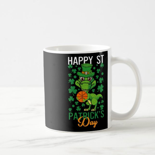 Mug Happy Jour de la Saint Patrick Bysketbyll T-rex Da (Droite)