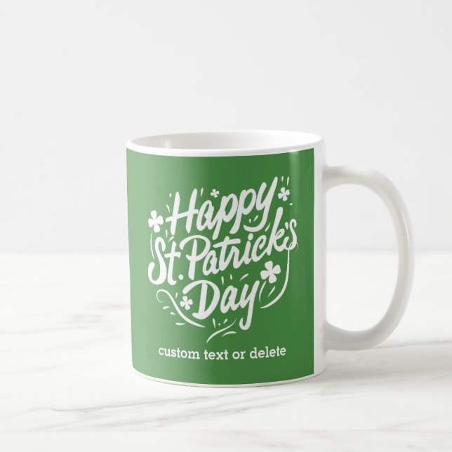 Mug Happy Jour de la Saint Patrick Shamrocks irlandais (Droite)