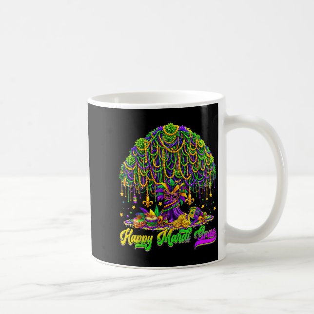 Mug Happy Mardi Gras Tree Beads Mask Carnival New Orle (Droite)