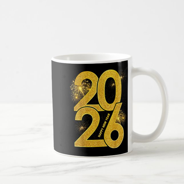 Mug Happy New Year 2026 Firework Family Matching Men W (Droite)