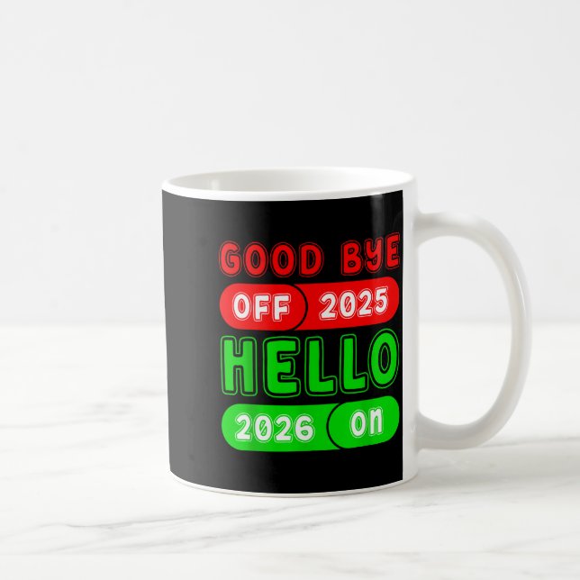Mug Happy New Year 2026 Goodbye 2025 Hello 2026 Matchi (Droite)
