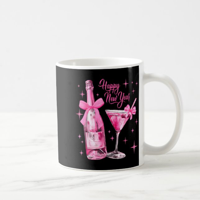 Mug Happy New Year 2026 Retro Nk Bow Whisky New Year's (Droite)