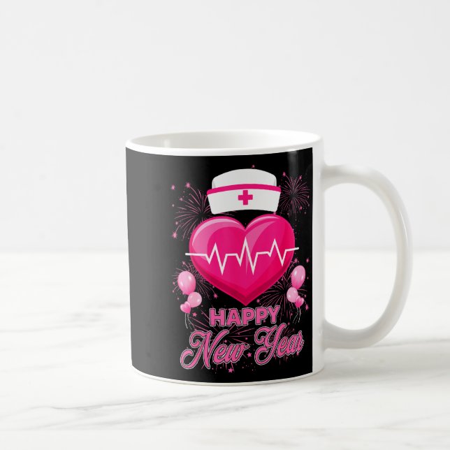 Mug Happy New Year Nurses Heartbeat New Years Eve Part (Droite)