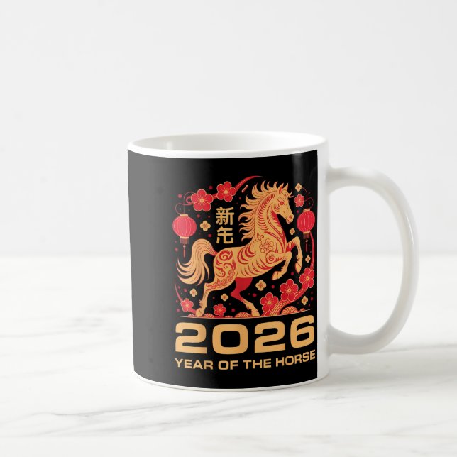 Mug Happy New Year-year Of The Horse Chinese New-year  (Droite)