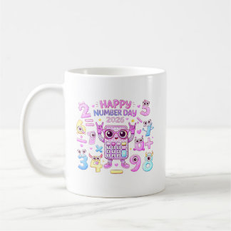 Mug Happy Number Day 2026 Cute Calculator Design