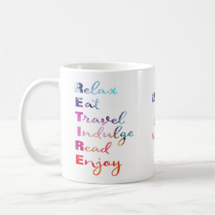 Mug Happy Retrait de l'aquarelle