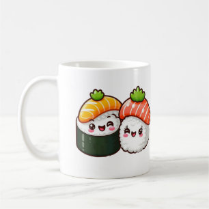 Mug Happy Sushi - Fun Kawaii Food Art